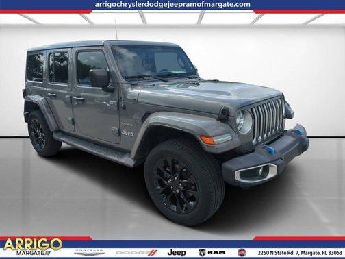 Sting-Gray Clearcoat 2023 Jeep Wrangler 4xe Sahara