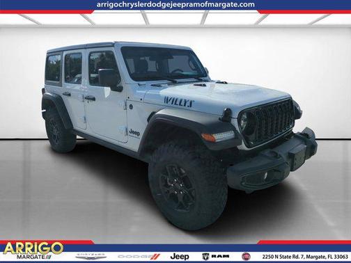 Bright White Clearcoat 2025 Jeep Wrangler 4xe Willys