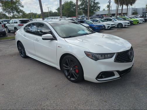 Platinum White Pearl 2020 Acura TLX Technology