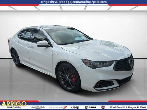White 2020 Acura TLX Technology