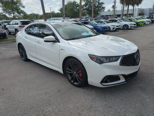 White 2020 Acura TLX Technology