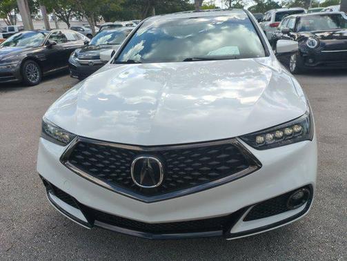 White 2020 Acura TLX Technology