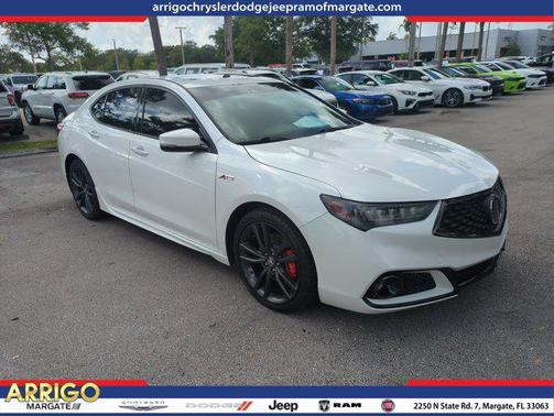 White 2020 Acura TLX Technology