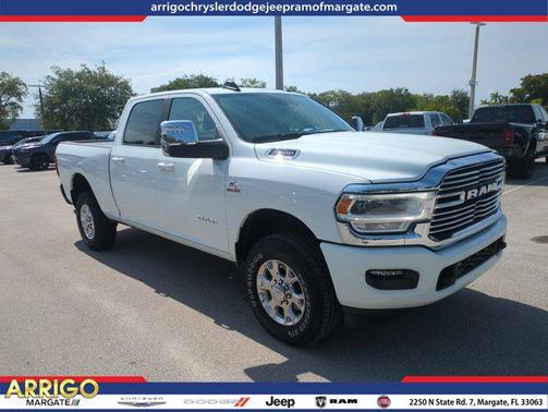 Bright White Clearcoat 2024 RAM 2500 Laramie Crew Cab 4x4 6'4' Box