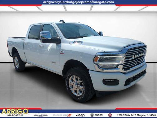 Bright White Clearcoat 2024 RAM 2500 Laramie Crew Cab 4x4 6'4' Box