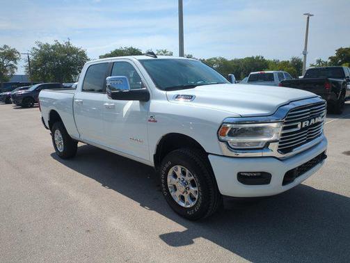 Bright White Clearcoat 2024 RAM 2500 Laramie Crew Cab 4x4 6'4' Box