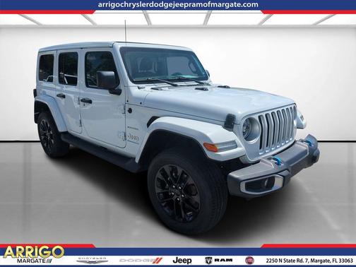 Bright White Clearcoat 2023 Jeep Wrangler 4xe Sahara