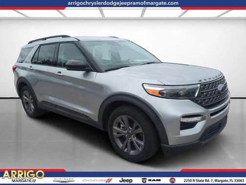 Iconic Silver Metallic 2022 Ford Explorer XLT