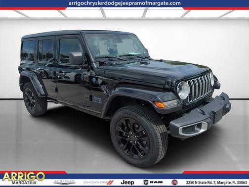Black Clearcoat 2025 Jeep Wrangler 4xe Sahara