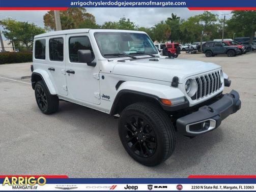 Bright White Clearcoat 2025 Jeep Wrangler 4xe Sahara
