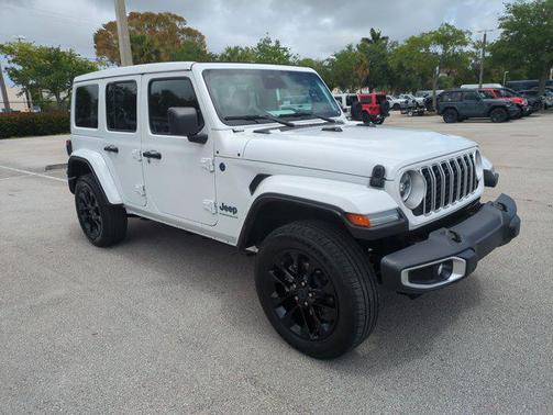 Bright White Clearcoat 2025 Jeep Wrangler 4xe Sahara