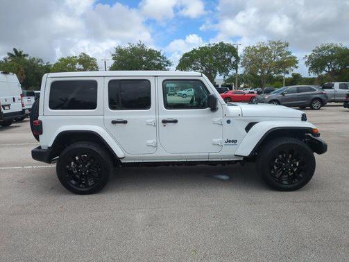 Bright White Clearcoat 2025 Jeep Wrangler 4xe Sahara