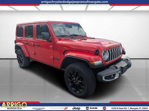 Firecracker Red Clearcoat 2025 Jeep Wrangler 4xe Sahara