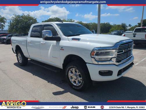 Bright White Clearcoat 2024 RAM 2500 Laramie Crew Cab 4x4 6'4' Box