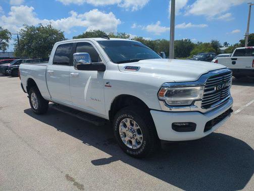Bright White Clearcoat 2024 RAM 2500 Laramie Crew Cab 4x4 6'4' Box