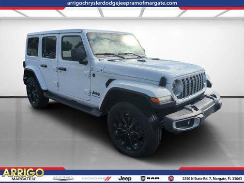 Bright White Clearcoat 2025 Jeep Wrangler 4xe Sahara