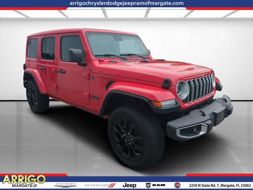 Firecracker Red Clearcoat 2025 Jeep Wrangler 4xe Sahara