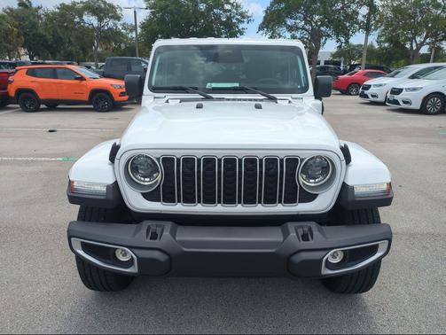 Bright White Clearcoat 2025 Jeep Wrangler 4xe Sahara