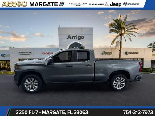 Satin Steel Metallic 2021 Chevrolet Silverado 1500 Custom