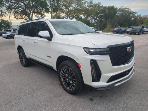 Crystal White Tricoat 2023 Cadillac Escalade V-Series