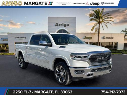 Ivory White Tri-Coat Pearlcoat 2021 RAM 1500 Limited