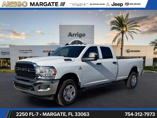 Bright White Clearcoat 2024 RAM 2500 Tradesman Crew Cab 4x4 8' Box