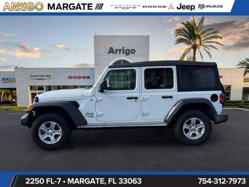 Bright White Clearcoat 2020 Jeep Wrangler Unlimited Sport