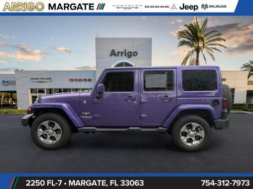 Xtreme Purple Pearlcoat 2017 Jeep Wrangler Unlimited Sahara
