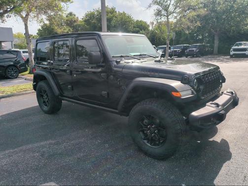 Black Clearcoat 2024 Jeep Wrangler Willys