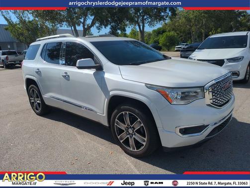 White Frost Tricoat 2017 GMC Acadia Denali