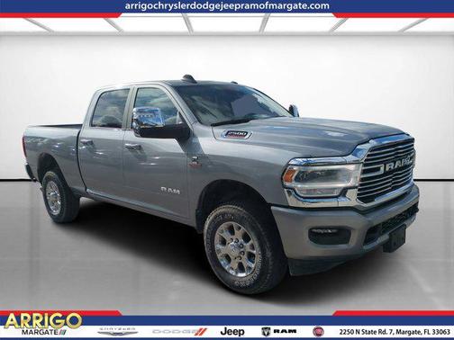 Billet Silver Metallic Clearcoat 2024 RAM 2500 Laramie Crew Cab 4x4 6'4' Box
