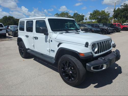 Bright White Clearcoat 2025 Jeep Wrangler 4xe Sahara