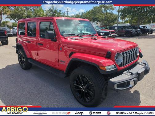 Firecracker Red Clearcoat 2025 Jeep Wrangler 4xe Sahara