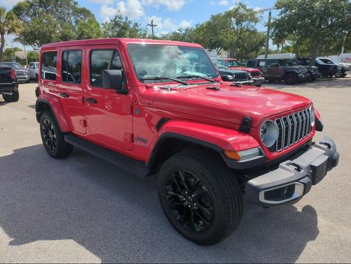 Firecracker Red Clearcoat 2025 Jeep Wrangler 4xe Sahara