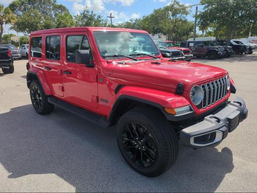 Firecracker Red Clearcoat 2025 Jeep Wrangler 4xe Sahara