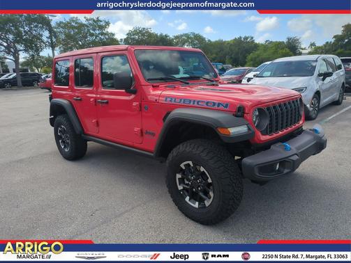 Firecracker Red Clearcoat 2025 Jeep Wrangler 4xe Rubicon