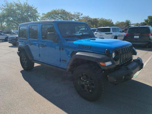 Hydro Blue Pearlcoat 2022 Jeep Wrangler Unlimited Sport