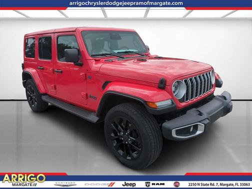 Firecracker Red Clearcoat 2025 Jeep Wrangler 4xe Sahara