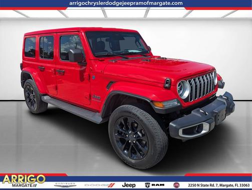 Firecracker Red Clearcoat 2025 Jeep Wrangler 4xe Sahara
