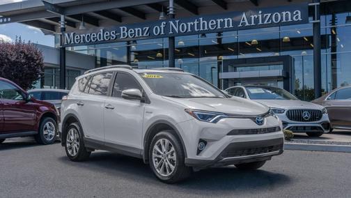 Blizzard Pearl 2018 Toyota RAV4 Hybrid Limited