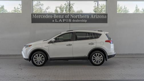 Blizzard Pearl 2018 Toyota RAV4 Hybrid Limited
