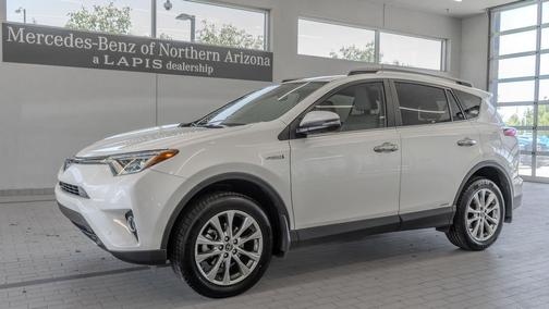 Blizzard Pearl 2018 Toyota RAV4 Hybrid Limited