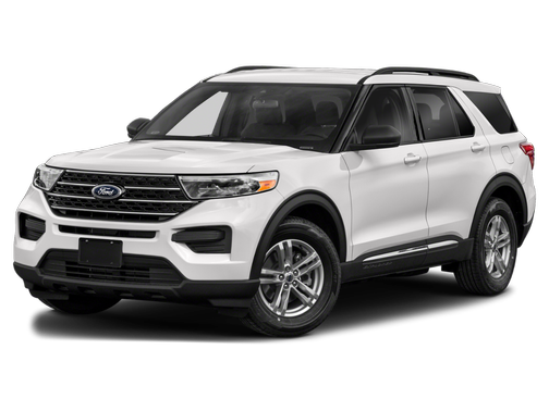 Star White Metallic Tri-Coat 2021 Ford Explorer XLT