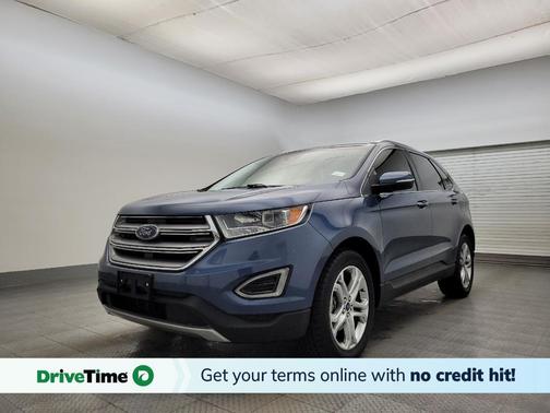 Blue 2018 Ford Edge Titanium