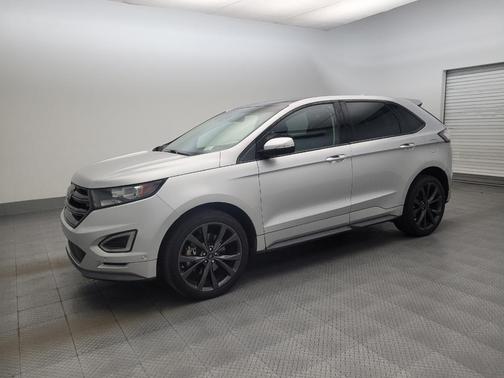 White Platinum Metallic Tri-Coat 2015 Ford Edge Sport