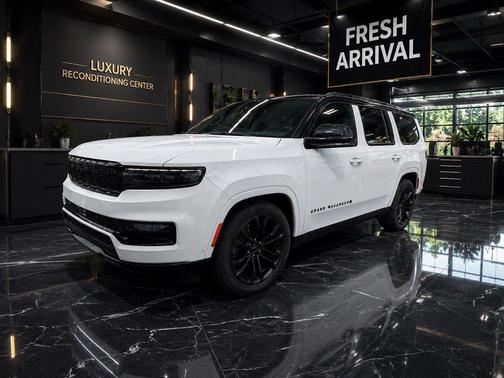 Bright White Clearcoat 2023 Jeep Grand Wagoneer Obsidian 4x4