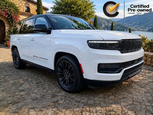 Bright White Clearcoat 2023 Jeep Grand Wagoneer Obsidian 4x4