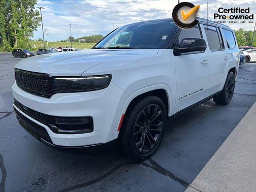Bright White Clearcoat 2023 Jeep Grand Wagoneer Obsidian 4x4