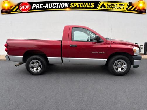 Inferno Red Crystal PC/Bright Silver Met Clearcoat 2007 Dodge Ram 1500 ST