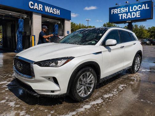 Radiant White 2023 INFINITI QX50 LUXE